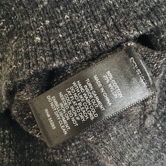 EXPRESS Jeweled Charcoal Gray Sweater Size SP - Picture 5 of 5